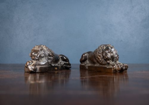 19TH CENTURY BRONZE LIONS AFTER ANTHONY CANOVA - ADDITIONAL PHOTO 3