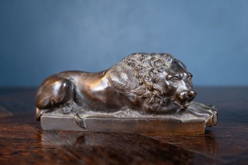 19TH CENTURY BRONZE LIONS AFTER ANTHONY CANOVA - ADDITIONAL PHOTO 7