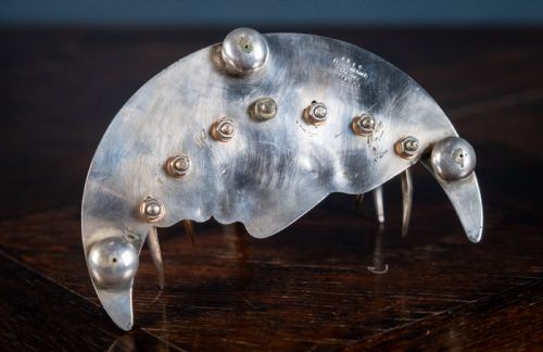 OWL MOON SILVER PLATED TOAST RACK BY PRIDHAM SONS TORQUAY C1920 - ADDITIONAL PHOTO 11