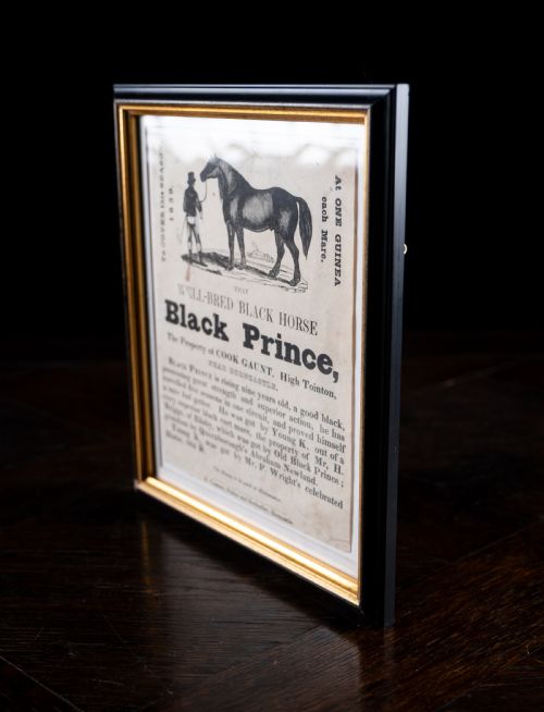 'BLACK PRINCE' HORSE ADVERTISEMENT DATED 1839 LINCOLNSHIRE - ADDITIONAL PHOTO 2