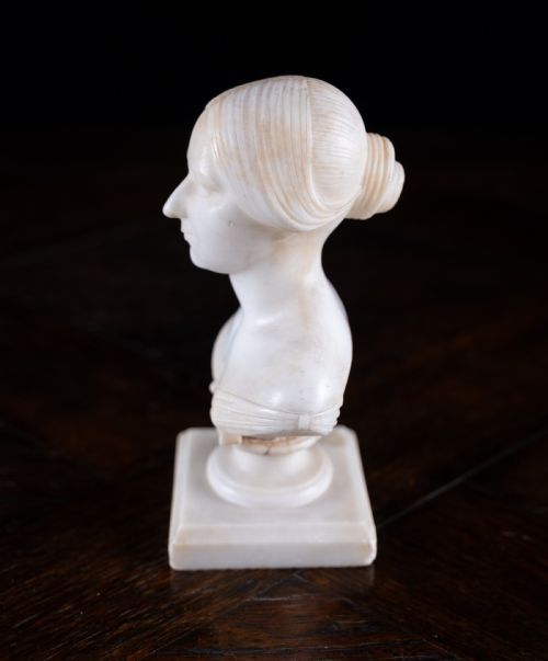 DIMINUTIVE 'MARBLE BUST OF LOUISA' DATED 1848 - ADDITIONAL PHOTO 8