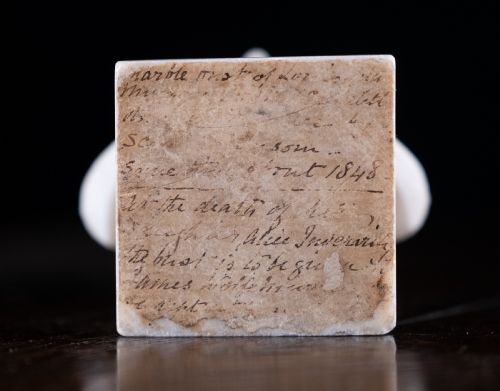 DIMINUTIVE 'MARBLE BUST OF LOUISA' DATED 1848 - ADDITIONAL PHOTO 10