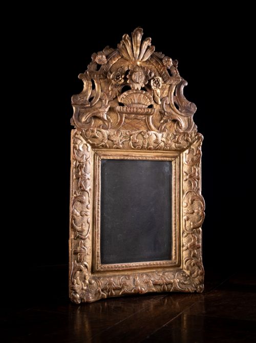 18th century louis xv giltwood mirror c1750 - CATEGORY: ANTIQUE MIRRORS - DATED 1750