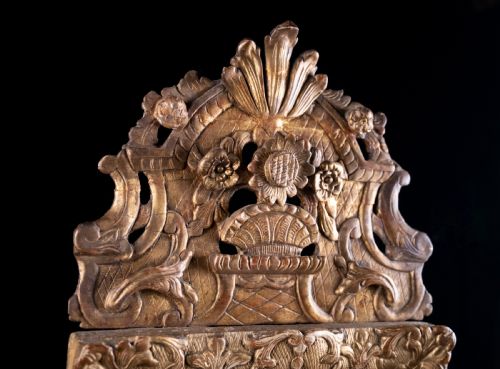 18TH CENTURY LOUIS XV GILTWOOD MIRROR C1750 - ADDITIONAL PHOTO 2