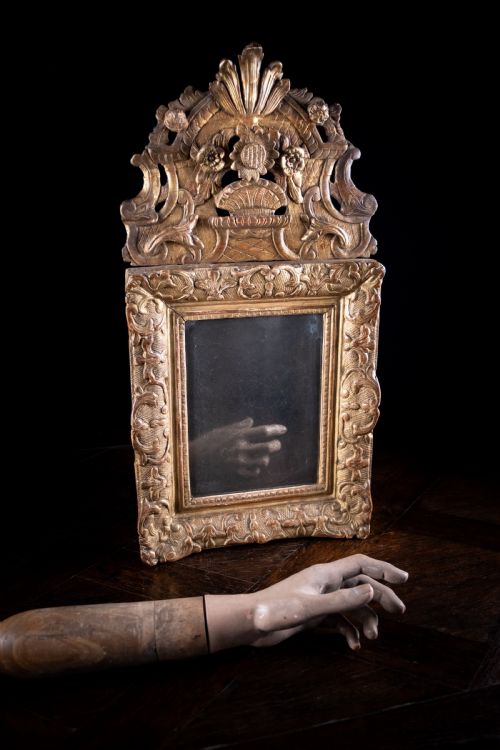 18TH CENTURY LOUIS XV GILTWOOD MIRROR C1750 - ADDITIONAL PHOTO 7