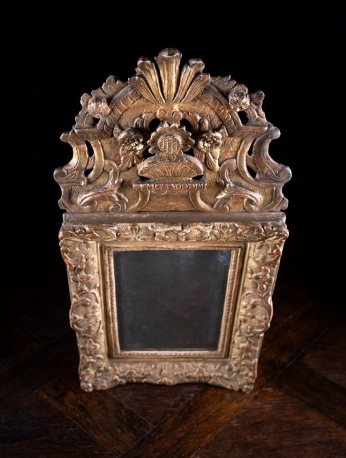 18TH CENTURY LOUIS XV GILTWOOD MIRROR C1750 - ADDITIONAL PHOTO 8