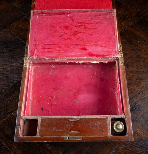 19TH CENTURY PRIMITIVE PARQUETRY WRITING SLOPE - ADDITIONAL PHOTO 10