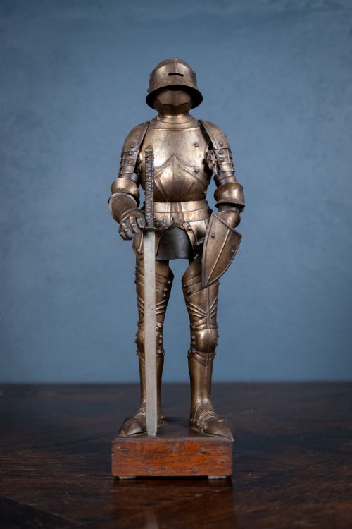 miniature suit of armour c1920 - CATEGORY: ANTIQUE MISCELLANEOUS - DATED 1920