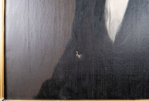 LARGE PORTRAIT OF WILLIAM BROWN C1840 OIL ON CANVAS - ADDITIONAL PHOTO 5