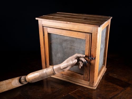 19TH CENTURY PINE FOOD SAFE - ADDITIONAL PHOTO 8