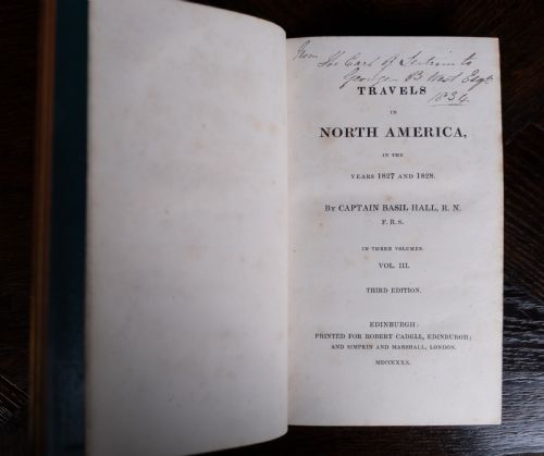 1830 TRAVELS IN NORTH AMERICA BY CAPTAIN BASIL HALL WITH IRISH HISTORY INTEREST BOOK SET - ADDITIONAL PHOTO 10
