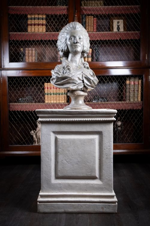 PLASTER BUST OF PRINCESS DE LAMBELLE AFTER AUGUSTIN PAJOU FRENCH 17301809 - ADDITIONAL PHOTO 5