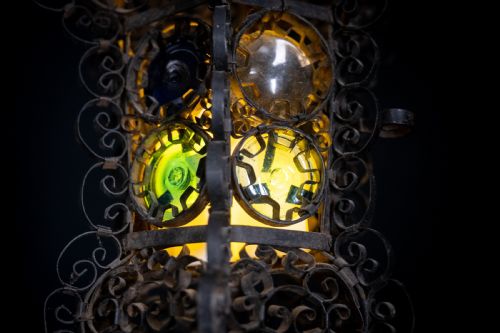 19TH CENTURY WROUGHT IRON VENETIAN LANTERN - ADDITIONAL PHOTO 6