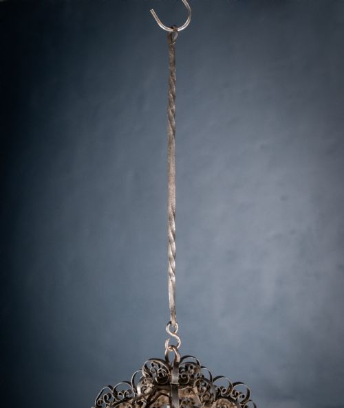 19TH CENTURY WROUGHT IRON VENETIAN LANTERN - ADDITIONAL PHOTO 12