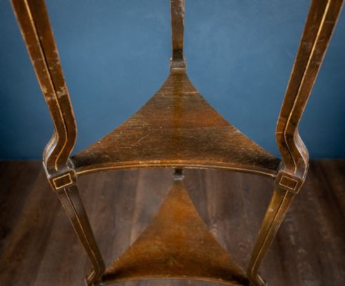 REGENCY EBONISED AND PARCEL GILT TRIFORM ETAGERE - ADDITIONAL PHOTO 5