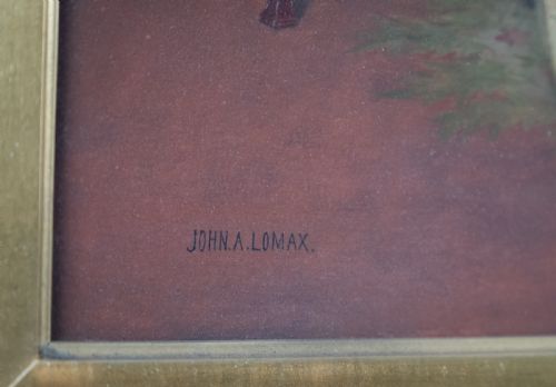JOHN ARTHUR LOMAX 18571923 'HIS ONLY RIVAL' OIL ON BOARD - ADDITIONAL PHOTO 10