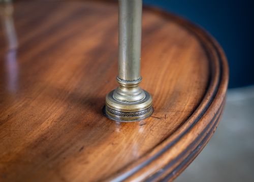 REGENCY MAHOGANY BRASS MOUNTED DUMB WAITER C1820 - ADDITIONAL PHOTO 4