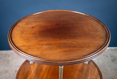 REGENCY MAHOGANY BRASS MOUNTED DUMB WAITER C1820 - ADDITIONAL PHOTO 5