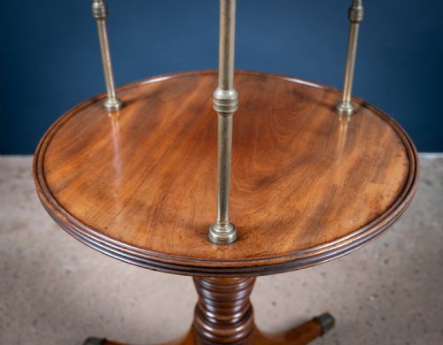 REGENCY MAHOGANY BRASS MOUNTED DUMB WAITER C1820 - ADDITIONAL PHOTO 6