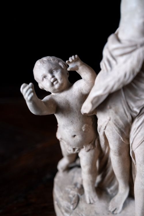 19TH CENTURY PLASTER COMPOSITION AFTER CLAUDE MICHAEL CLODION - ADDITIONAL PHOTO 5