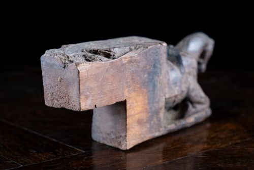 CARVED WOODEN HORSE ARCHITECTURAL ELEMENT - ADDITIONAL PHOTO 6