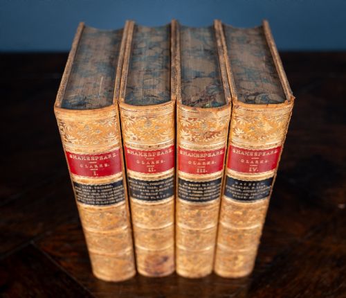 1881 THE WORKS OF WILLIAM SHAKESPEARE IN FOUR VOLUMES BOOK SET - ADDITIONAL PHOTO 2