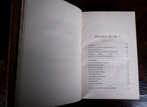 1881 THE WORKS OF WILLIAM SHAKESPEARE IN FOUR VOLUMES BOOK SET - ADDITIONAL PHOTO 13