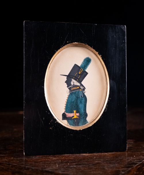 MANNER OF JOHN BUNCOMBE FL17951825 SILHOUETTE PORTRAIT OF AN OFFICER - ADDITIONAL PHOTO 2