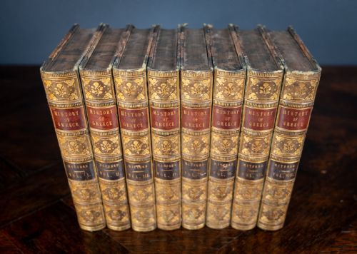 1838 THE HISTORY OF GREECE BY WILLIAM MITFORD COMPLETE IN 8 VOLS BOOK SET - ADDITIONAL PHOTO 4
