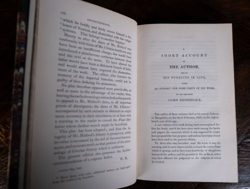 1838 THE HISTORY OF GREECE BY WILLIAM MITFORD COMPLETE IN 8 VOLS BOOK SET - ADDITIONAL PHOTO 11