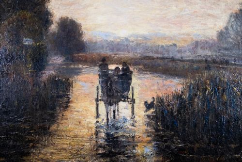JOHN WILLIAM BUXTON KNIGHT 18431908 'THE ONLY WAY' OIL ON CANVAS - ADDITIONAL PHOTO 1
