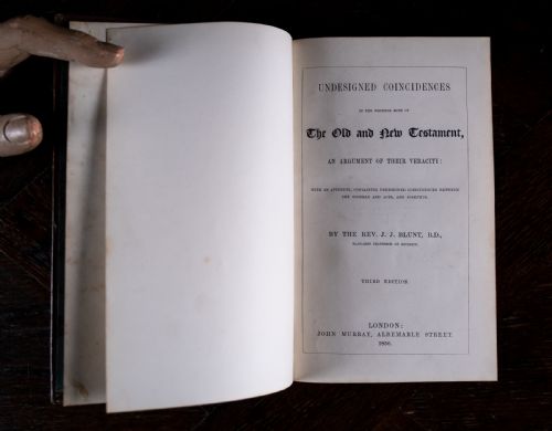 1850 UNDESIGNED COINCIDENCES IN THE OLD NEW TESTAMENT BY J J BLUNT BOOK - ADDITIONAL PHOTO 6