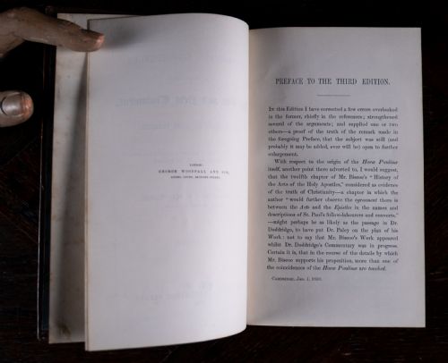 1850 UNDESIGNED COINCIDENCES IN THE OLD NEW TESTAMENT BY J J BLUNT BOOK - ADDITIONAL PHOTO 7