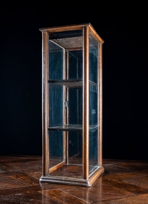 R ESTERBROOK CO OAK GLAZED DISPLAY CABINET C1920 - ADDITIONAL PHOTO 7