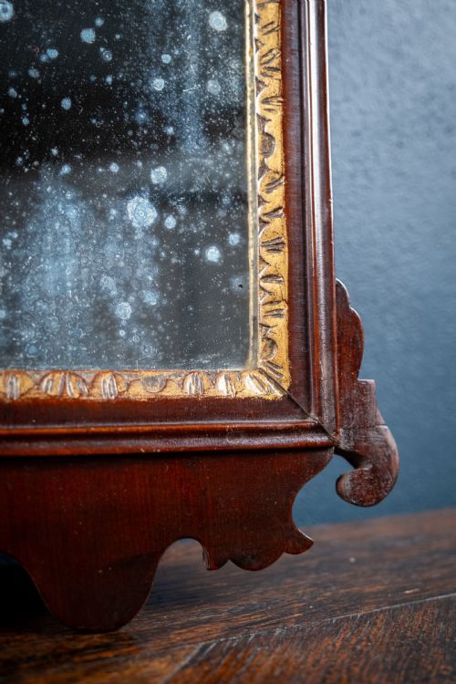 MINIATURE GEORGIAN MAHOGANY FRETWORK MIRROR - ADDITIONAL PHOTO 7
