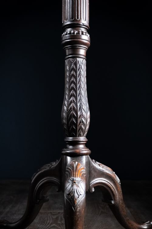 IRISH MAHOGANY TORCHERE C1880 - ADDITIONAL PHOTO 1