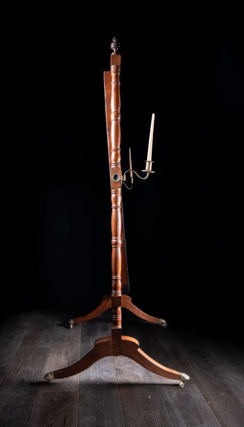 19TH CENTURY MAHOGANY CHEVAL MIRROR - ADDITIONAL PHOTO 6