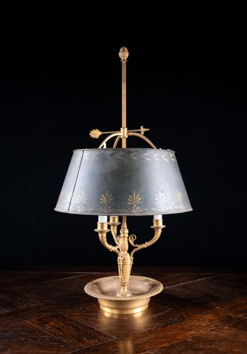 FRENCH GILT BRASS BOUILLOTTE CANDLE LAMP - ADDITIONAL PHOTO 6