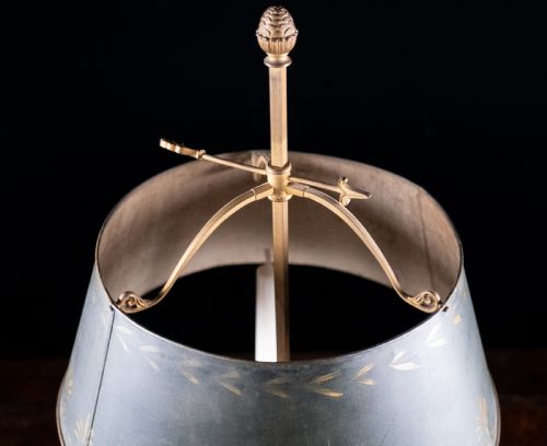FRENCH GILT BRASS BOUILLOTTE CANDLE LAMP - ADDITIONAL PHOTO 9