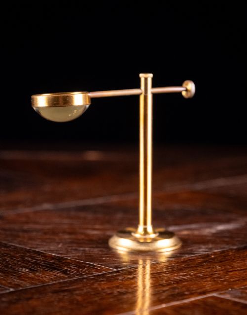 LACQUERED BRASS BULLSEYE CONDENSER MAGNIFYING GLASS C1910 - ADDITIONAL PHOTO 3