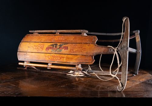 ANTIQUE FLEXIBLE FLYER SLED NO 2C C192128 - ADDITIONAL PHOTO 1