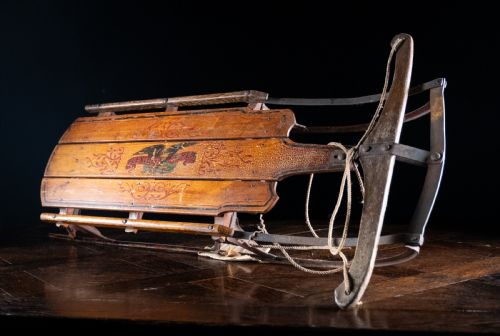 ANTIQUE FLEXIBLE FLYER SLED NO 2C C192128 - ADDITIONAL PHOTO 3