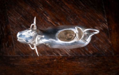 RARE DUTCH SILVER COW CREAMER C1905 - ADDITIONAL PHOTO 10