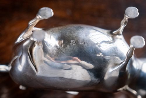 RARE DUTCH SILVER COW CREAMER C1905 - ADDITIONAL PHOTO 11