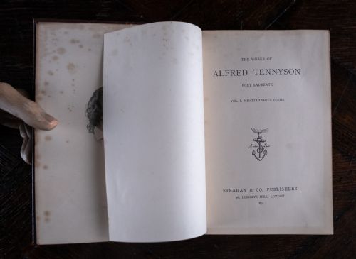 1872 THE WORKS OF ALFRED TENNYSON SIX VOLUME BOOK SET - ADDITIONAL PHOTO 9