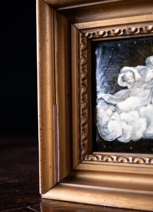 19TH CENTURY LIMOGES CELESTIAL GILT ENAMEL PANEL - ADDITIONAL PHOTO 8