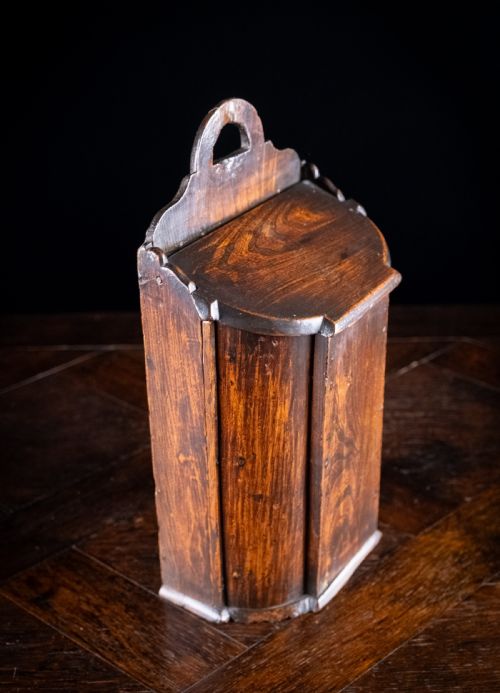 LARGE ELM DOUBLE COMPARTMENT CANDLE BOX C1800 - ADDITIONAL PHOTO 6