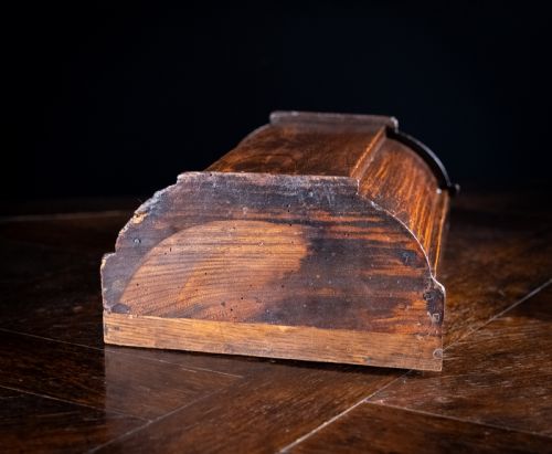 LARGE ELM DOUBLE COMPARTMENT CANDLE BOX C1800 - ADDITIONAL PHOTO 12