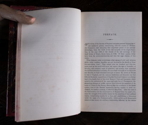 1872 QUEENS OF ENGLAND BY AGNES STRICKLAND SIX VOLUME BOOK SET - ADDITIONAL PHOTO 10