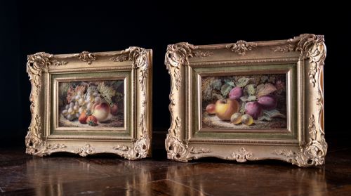 OLIVER CLARE 18531927 PAIR OF STILL LIFE OIL PAINTINGS DATED 1916 - ADDITIONAL PHOTO 1